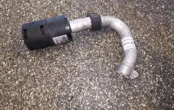 Volkswagen Touareg I Webasto auxiliary heater silencer 7H0819617 7L0815857B