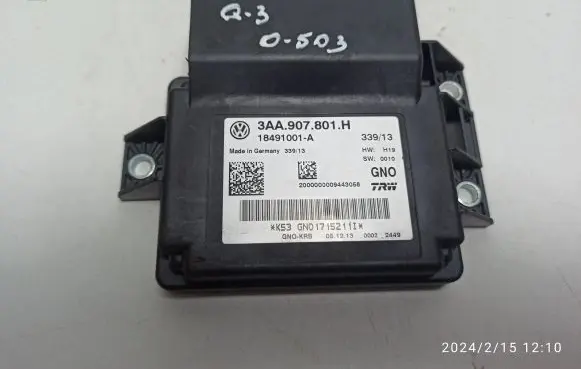 Audi Q3 8U Hand brake control module 3AA907801H