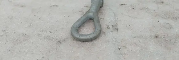 Towing hook eye