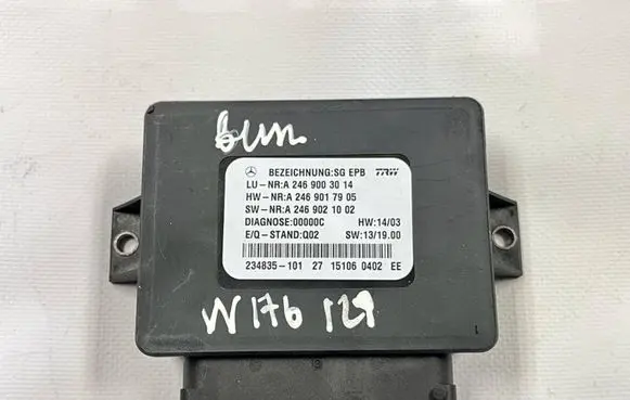Mercedes-Benz A W176 Hand brake control module A2469003014 A2469021002 A2469017905