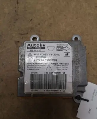 Citroen Berlingo Airbag control unit/module 603602500 9653190880