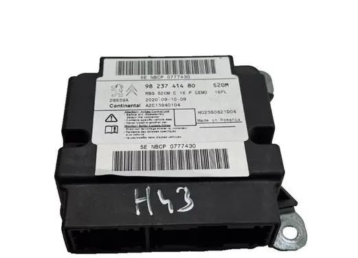 Peugeot 3008 II Airbag control unit/module 9823741480