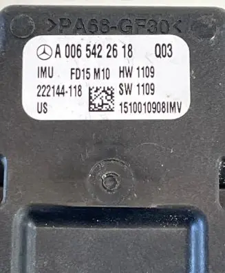 Mercedes-Benz GLE (W166 - C292) ESP acceleration yaw rate sensor A0065422618 222144118 1510010908