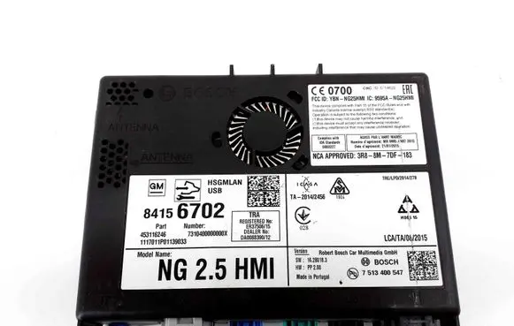 Opel Mokka X GPS navigation control unit/module 453116246 NG25