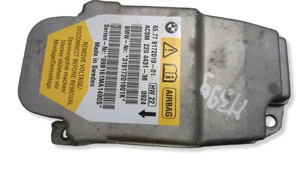 BMW 5 E60 E61 Airbag control unit/module 9172019 09B161MA1490S 220443136