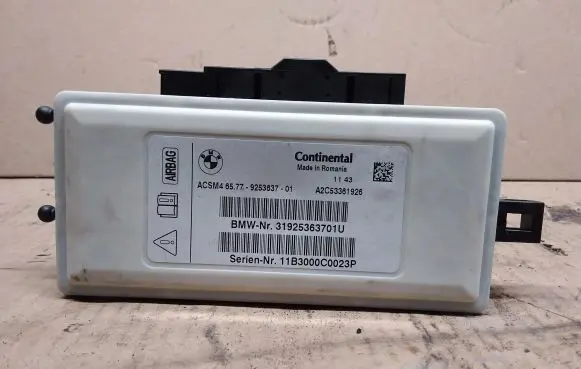 BMW 5 F10 F11 Airbag control unit/module 9253637