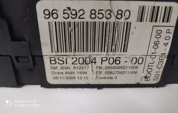 Citroen C6 Comfort/convenience module 9659285380