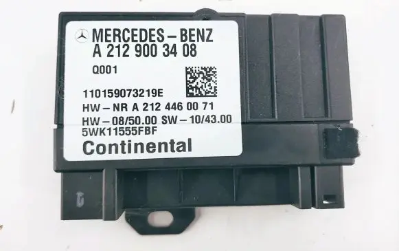 Mercedes-Benz E W212 Fuel injection pump control unit/module DALISID2628 2129003408 0009003101