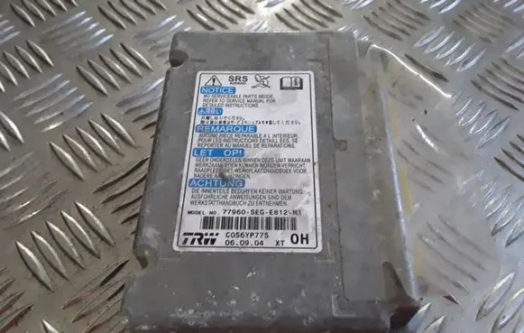 Honda Accord Airbag control unit/module 77960SEGE812M1 C0S6YP77S