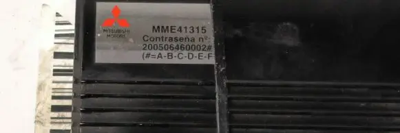 Mitsubishi Montero Other control units/modules MME41315