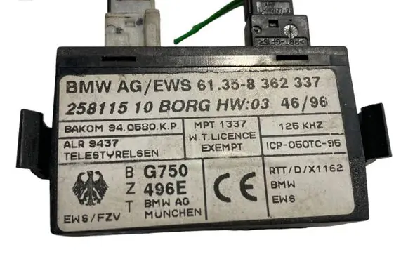 BMW 5 E39 Immobilizer control unit/module 8362337 61358362337
