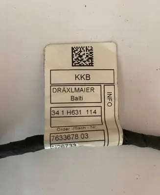 BMW 3 F30 F35 F31 High voltage cable 7633678 03 341H631114