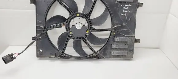 Skoda Octavia Mk3 (5E) Electric radiator cooling fan 5Q0121207BH 5Q0121205AL