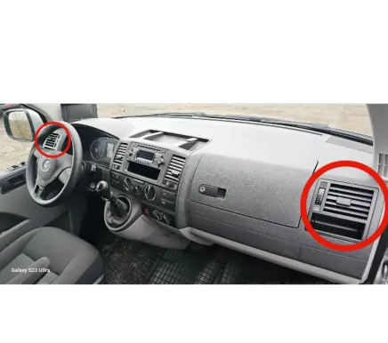 Volkswagen Transporter - Caravelle T5 Dashboard side air vent grill/cover trim 7H1819204A