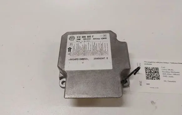 Ford Galaxy Airbag control unit/module 1C0909605F 5WK43131