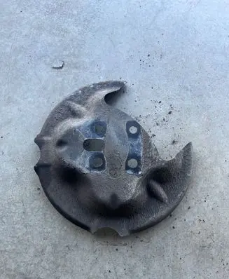 Opel Corsa F Rear brake disc plate dust cover 9825073280