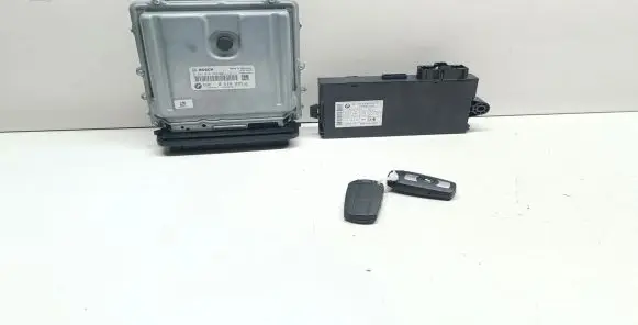 BMW 3 E90 E91 Engine ECU kit and lock set 8510221 0281016838 9237047