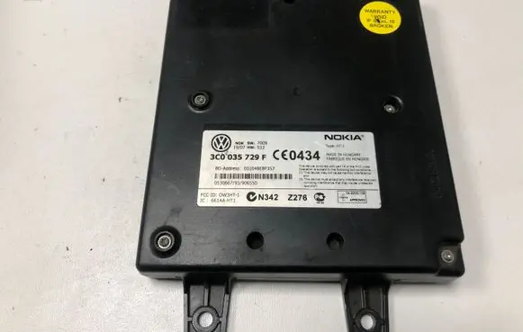 Volkswagen PASSAT B6 Bluetooth control unit module 3C0035729F
