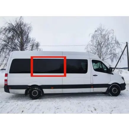 Mercedes-Benz Sprinter W906 Side middle window/glass 