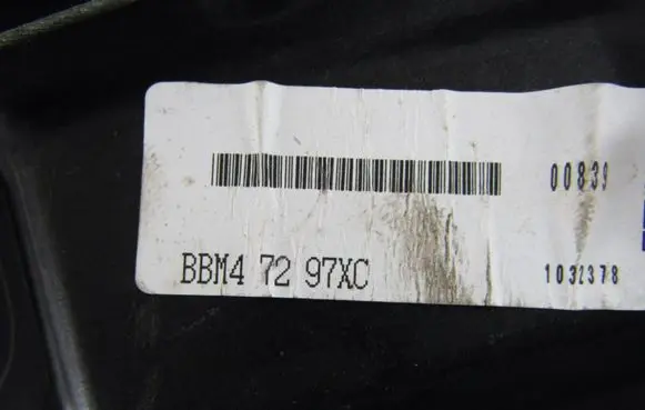 Mazda 3 II Rear window lifting mechanism without motor BBM47297XC