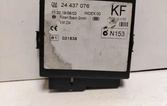Opel Zafira A Comfort/convenience module 24437076 021838