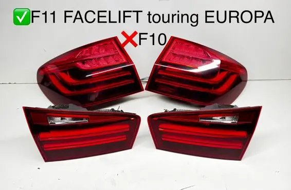 BMW 5 F10 F11 Rear/tail lights set 7370345 7370347 7370348