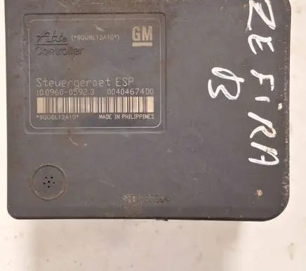 Opel Zafira B ABS Pump 00404674D0 10096005923 9QU6L12A10