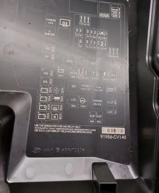 KIA EV6 Fuse box cover 91956CV140