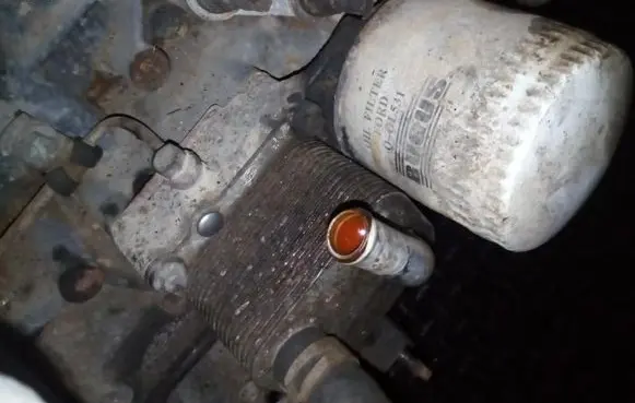Engine oil radiator