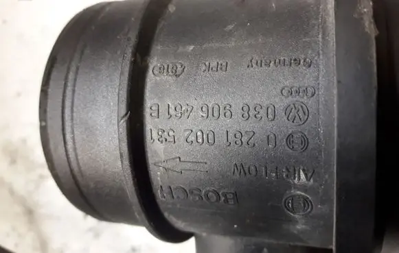Volkswagen Touran I Mass air flow meter 0281002531