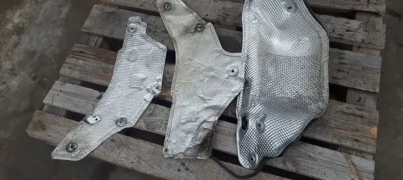 Audi A6 S6 C7 4G Heat shield in engine bay 