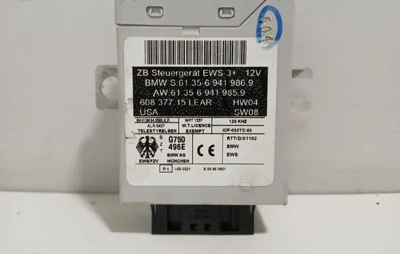 BMW X5 E53 Immobilizer control unit/module 613569419869 60837715 613569419859