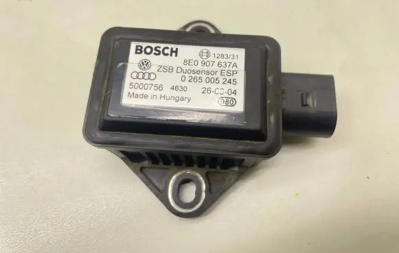 Audi A4 S4 B6 8E 8H ESP acceleration yaw rate sensor 8E0907637A 0265005245 5000756
