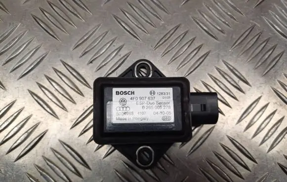 Audi A6 S6 C6 4F ESP acceleration yaw rate sensor 4F0907637 0265005278 5004998