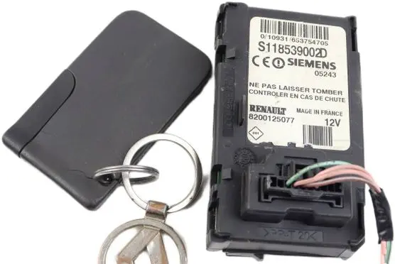 Renault Laguna II Ignition key card reader 8200125077 S118539002D 05243