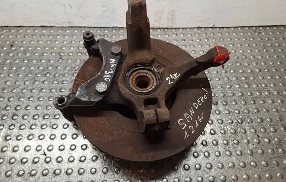 Front wheel hub spindle knuckle