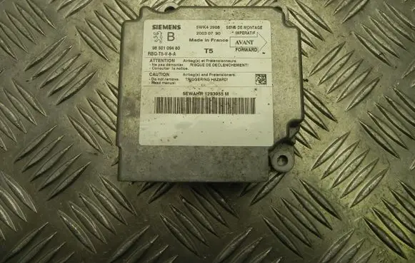 Peugeot 307 Airbag control unit/module 9650109480 G3709