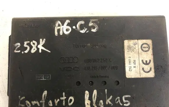Audi A6 S6 C5 4B Comfort/convenience module 4B0962258K 410215006009