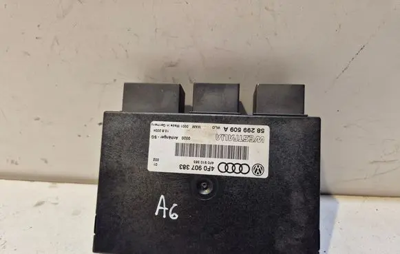 Audi A6 S6 C6 4F Tow bar trailer control unit/module 4F0907383 58299509A