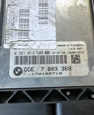 BMW 5 E60 E61 Engine control unit/module 7803369 0281013500