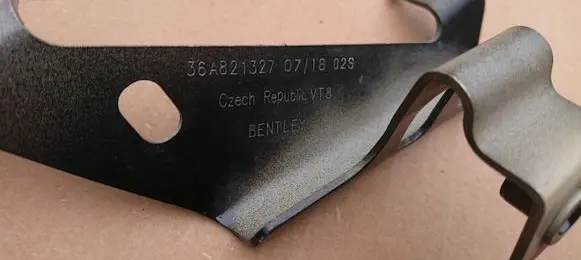Bentley Continental Front bumper mounting bracket 36A821327