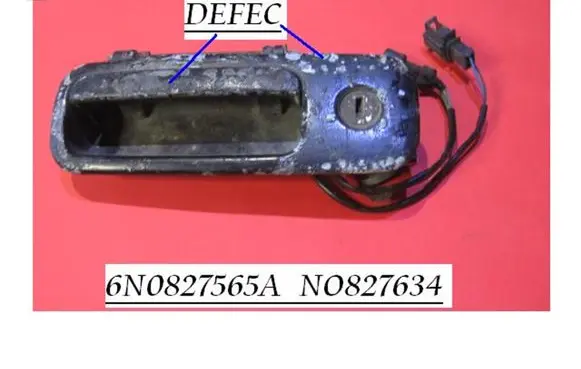 Volkswagen Sharan Tailgate/trunk/boot exterior handle 6N0827565A NO827634