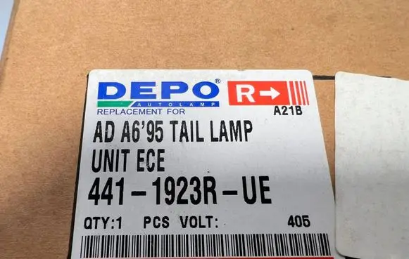 Audi A6 S6 C4 4A Rear/tail lights 130008 4411923