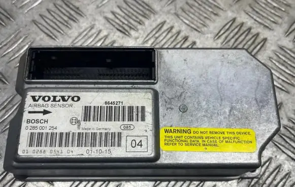 Volvo S60 Airbag control unit/module 8645271 010288054104 0285001254