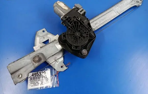 Front door window regulator with motor