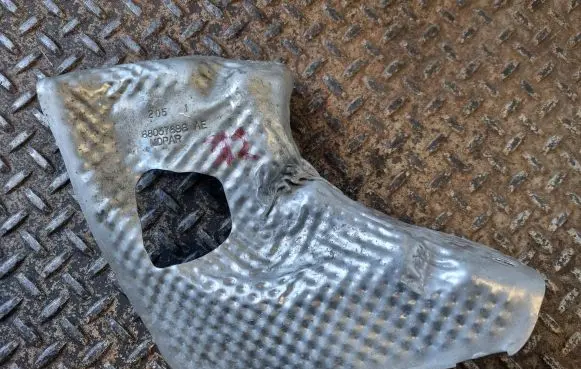Heat shield in engine bay