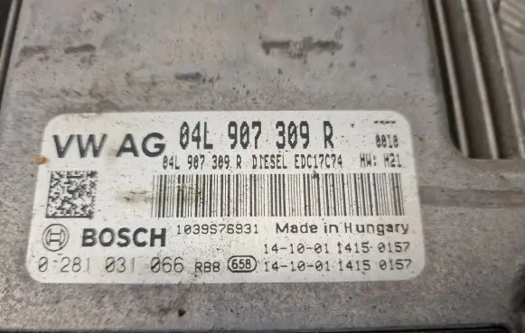 Volkswagen PASSAT B8 Engine control unit/module 04L907309R 0281031066
