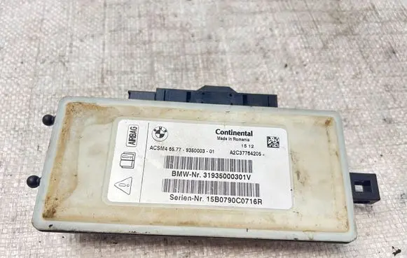 BMW 5 F10 F11 Airbag control unit/module 93500003