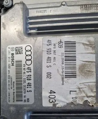 Audi A6 S6 C6 4F Engine control unit/module 4F5910401S 4F0907401C 0281014400