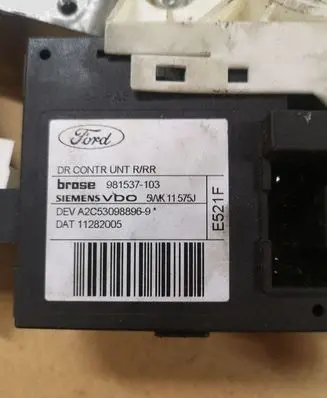 Ford Focus Rear door window regulator with motor 3M51R27000BD 0130822218 981537103